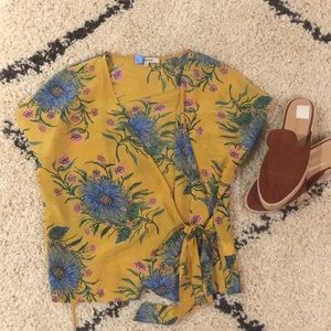 Madewell Silk Wrap Blouse